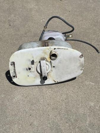 This is a still of a vespa p200 fuel tank $130