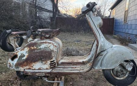 This is a depiction of a lambretta ld125 parts bike