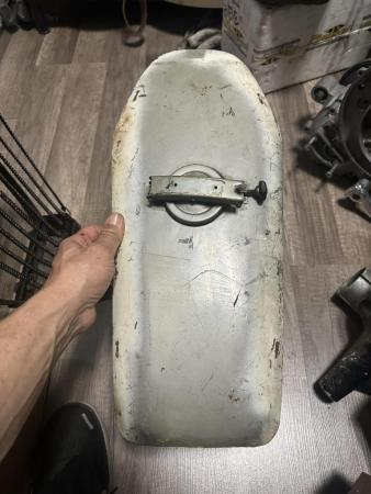 This is a representation of a vespa gs150 gas tank