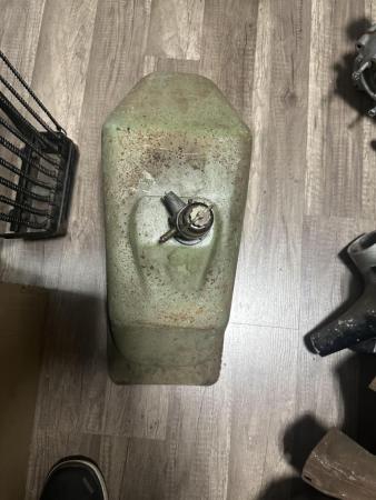 This is a representation of a vespa gs150 gas tank