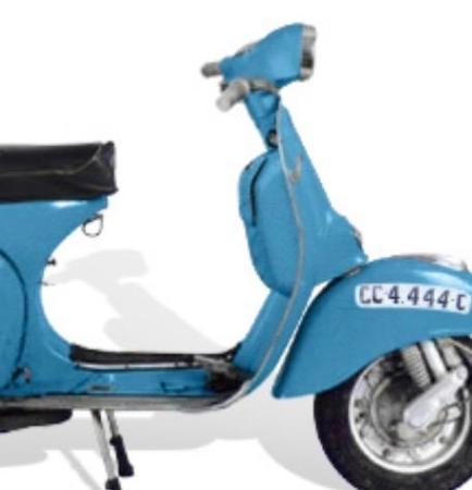 This is a shot of a vespa gt160 handle bar covers
