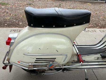 This is a snapshot of a 1963 vespa gl 150