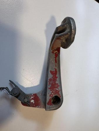 This is a pictorial representation of a original vespa waffle stomp rear brake pedal gs150/ vs5 etc