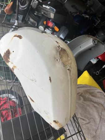 This is a still of a battered p200 mudguard