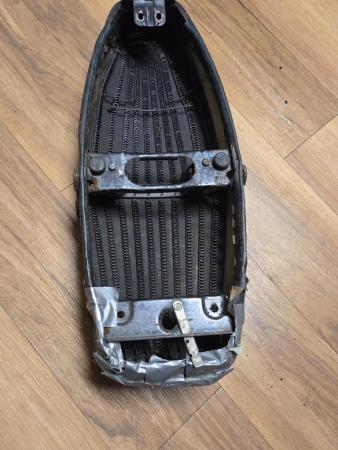 This is a photograph of a vespa seat