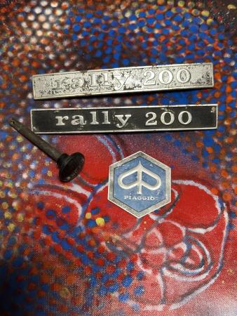 This is a shot of a rally 200 badges