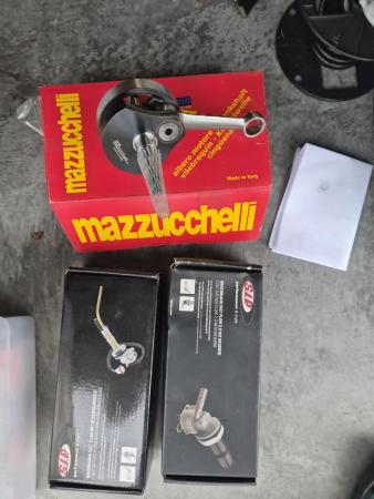 This is a shot of a large and smallframe parts new and used